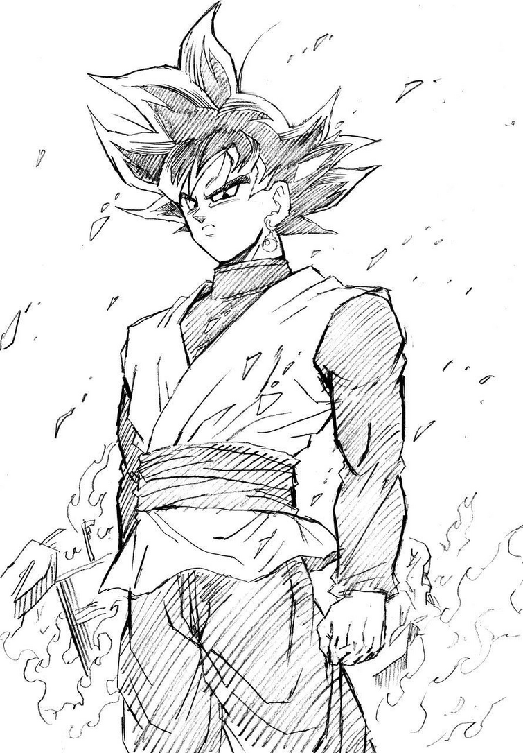 GOKU BLACK DRAWING