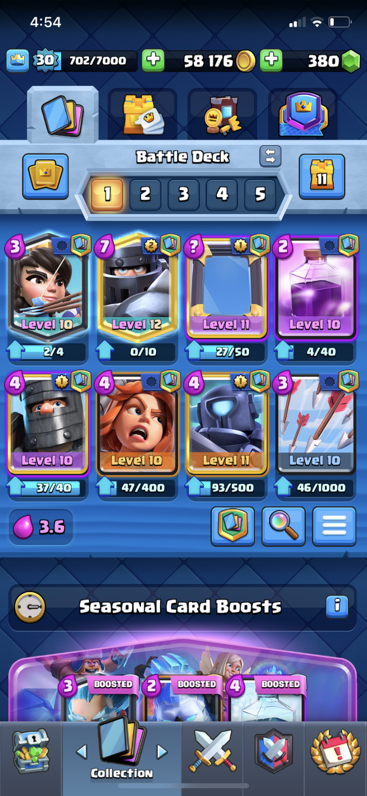 Need a new deck for arena 14. This deck got me arena 14 and got 9