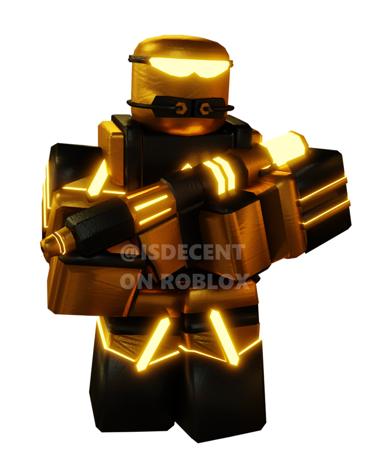 A rare photo of golden soldier and golden pyro : r/TDS_Roblox