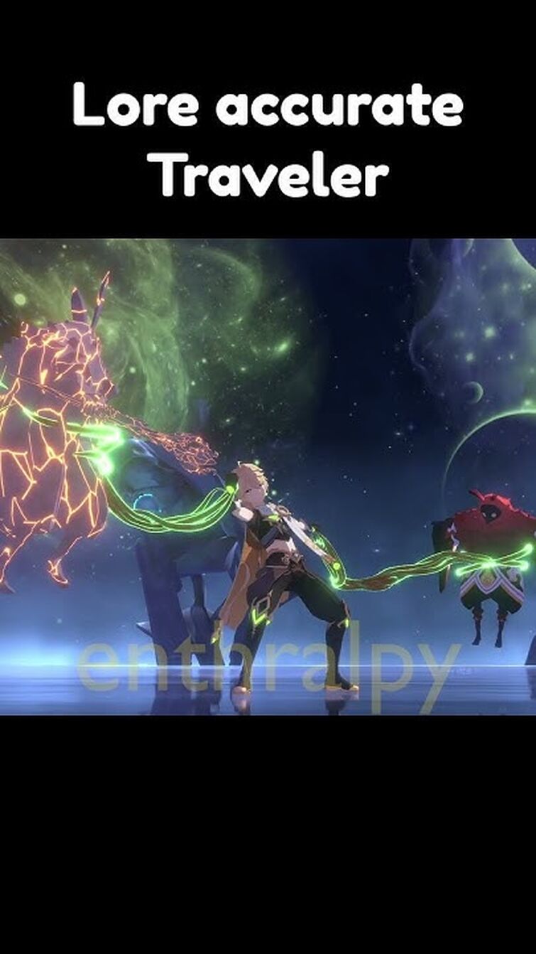Lore accurate Traveler using multiple elements  #genshinimpact #aether