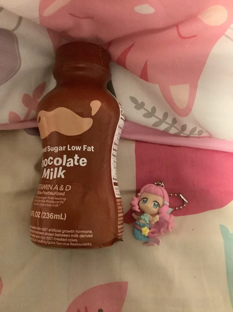 Laura with my McDonald’s chocolate milk Fandom