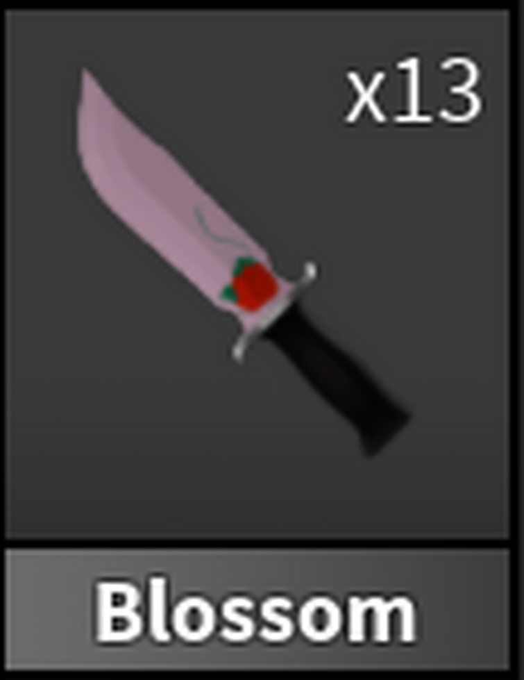 Murder mystery 2 knife. Blossom mm2. Blossom mm2 Roblox.