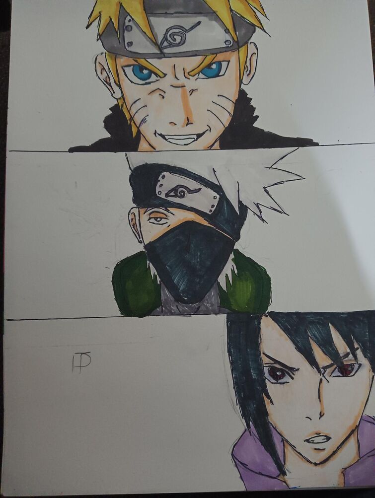 sasuke vs naruto drawings in pencil