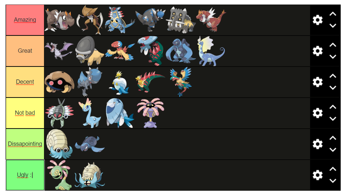 Fossil pokemon 2024