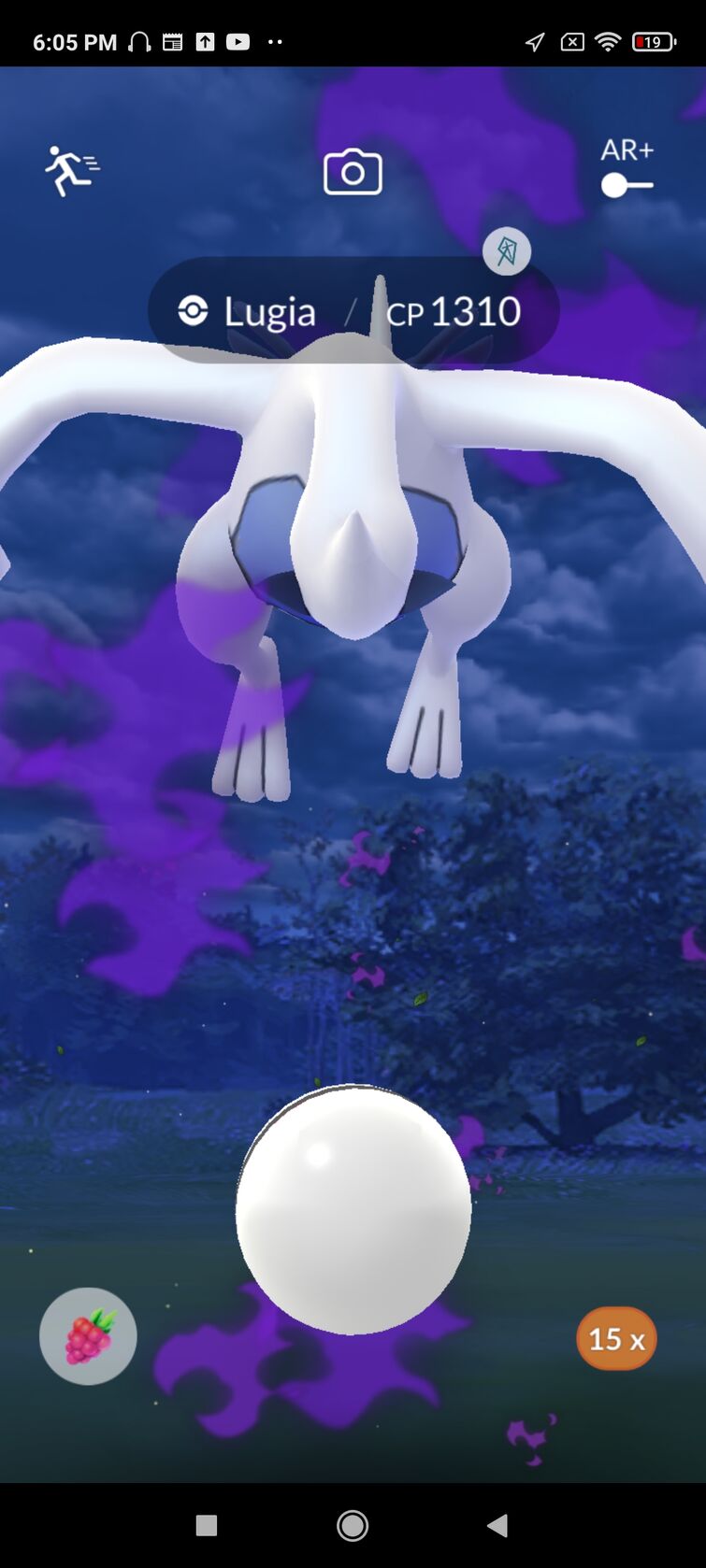 Shiny Lugia in my team!