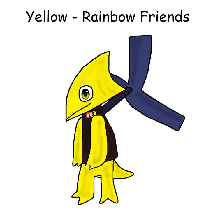 Yellow Rainbow Friends Fan art | Poster