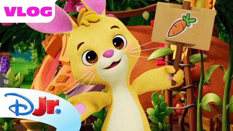 Join Rabbit in Picking Her Favorite Veggie, Carrots! 🥕🧡 | Me & Winnie the Pooh |  @disneyjr ​