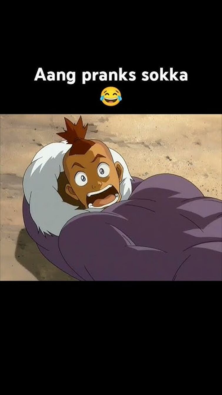 Aang pranks Sokka 😂 #avatarthelastairbender