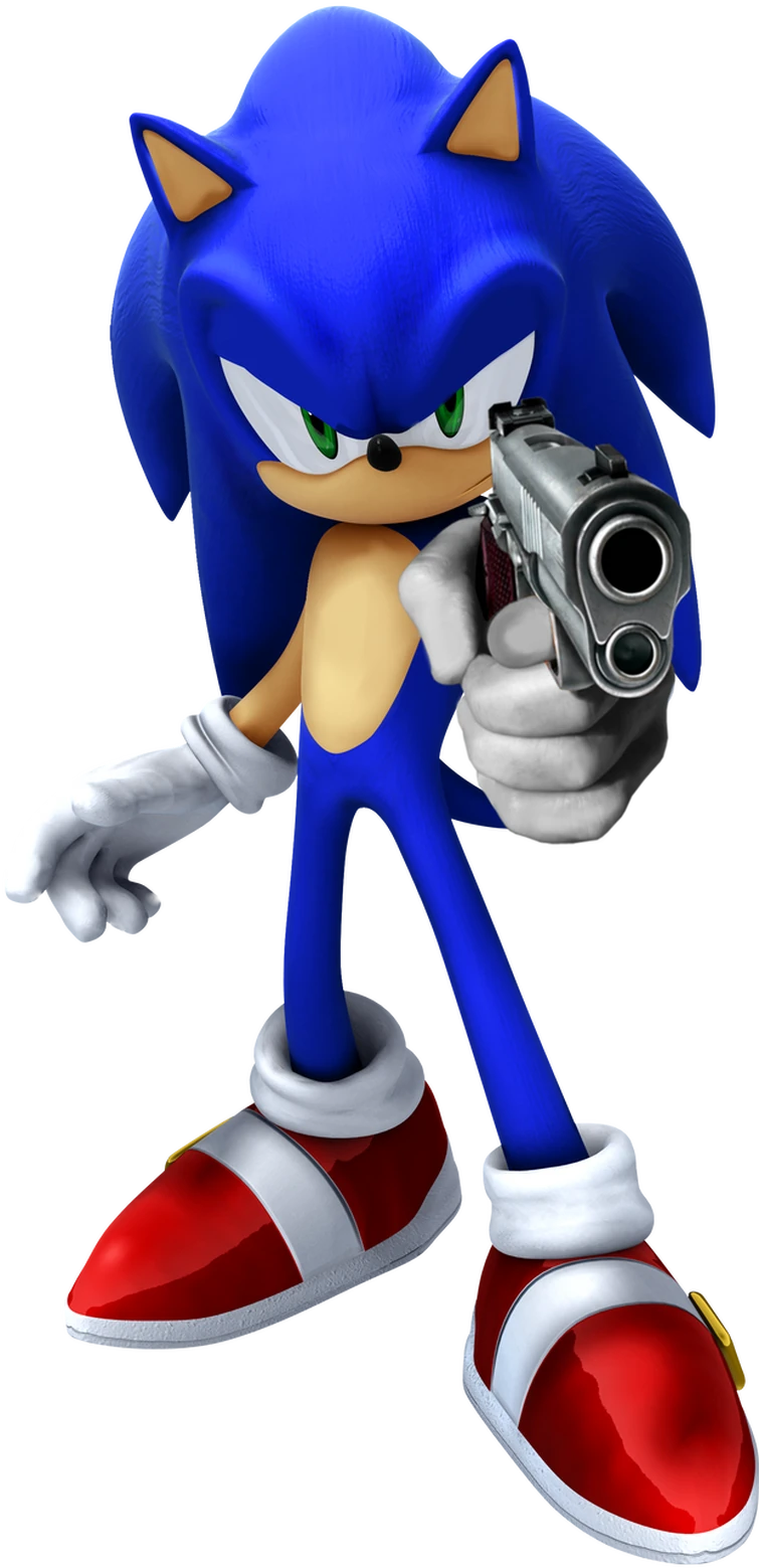 who is sonic pointing the gun at | Fandom