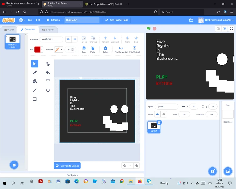Making a scratch backrooms fnaf game Fandom
