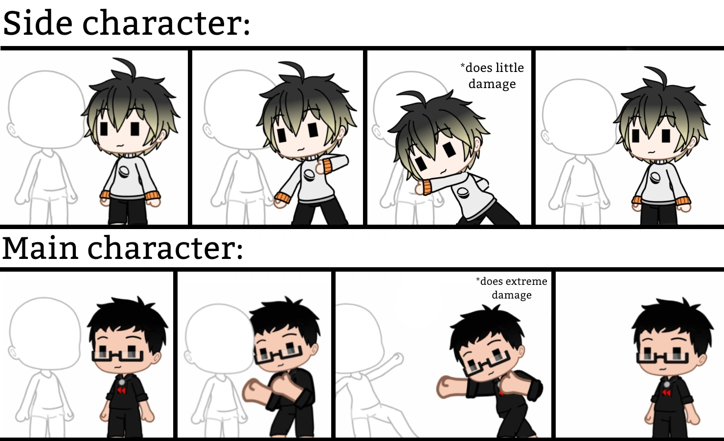 Side character vs Main character. Fandom