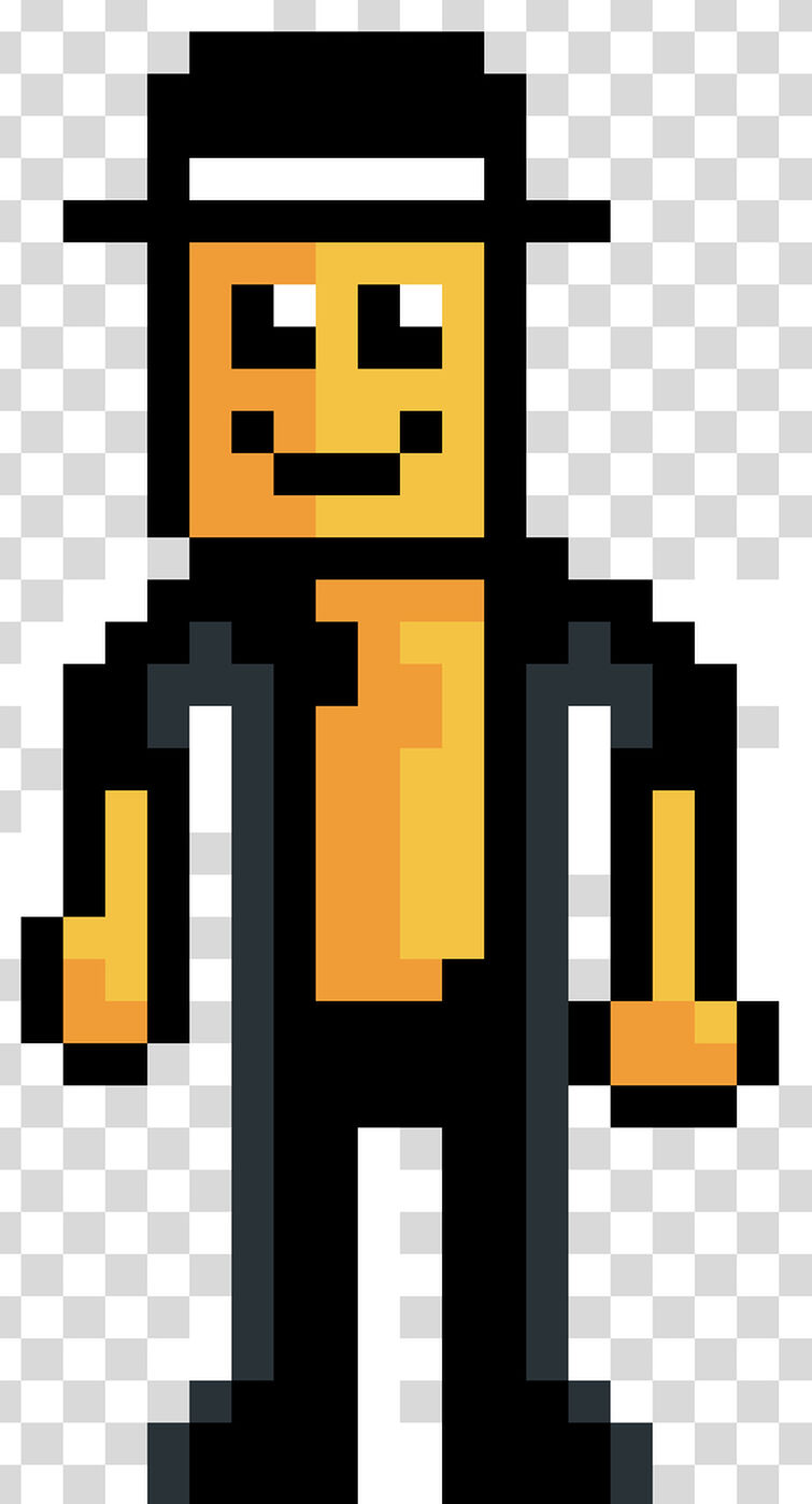 Roblox noob p pixel art