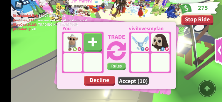 Albino Monkey, Trade Roblox Adopt Me Items