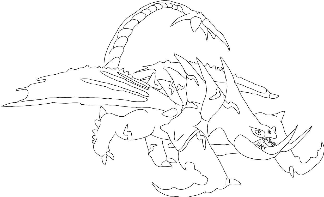 how to train your dragon hideous zippleback coloring pages