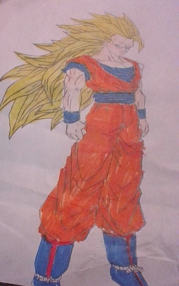 Drawing Goku SSJ3 - Super Saiyan 3 