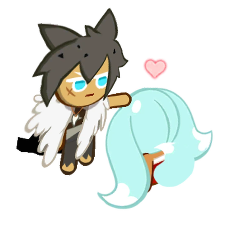 Werewolf Cookie patting Kumiho Cookie's head. Fandom