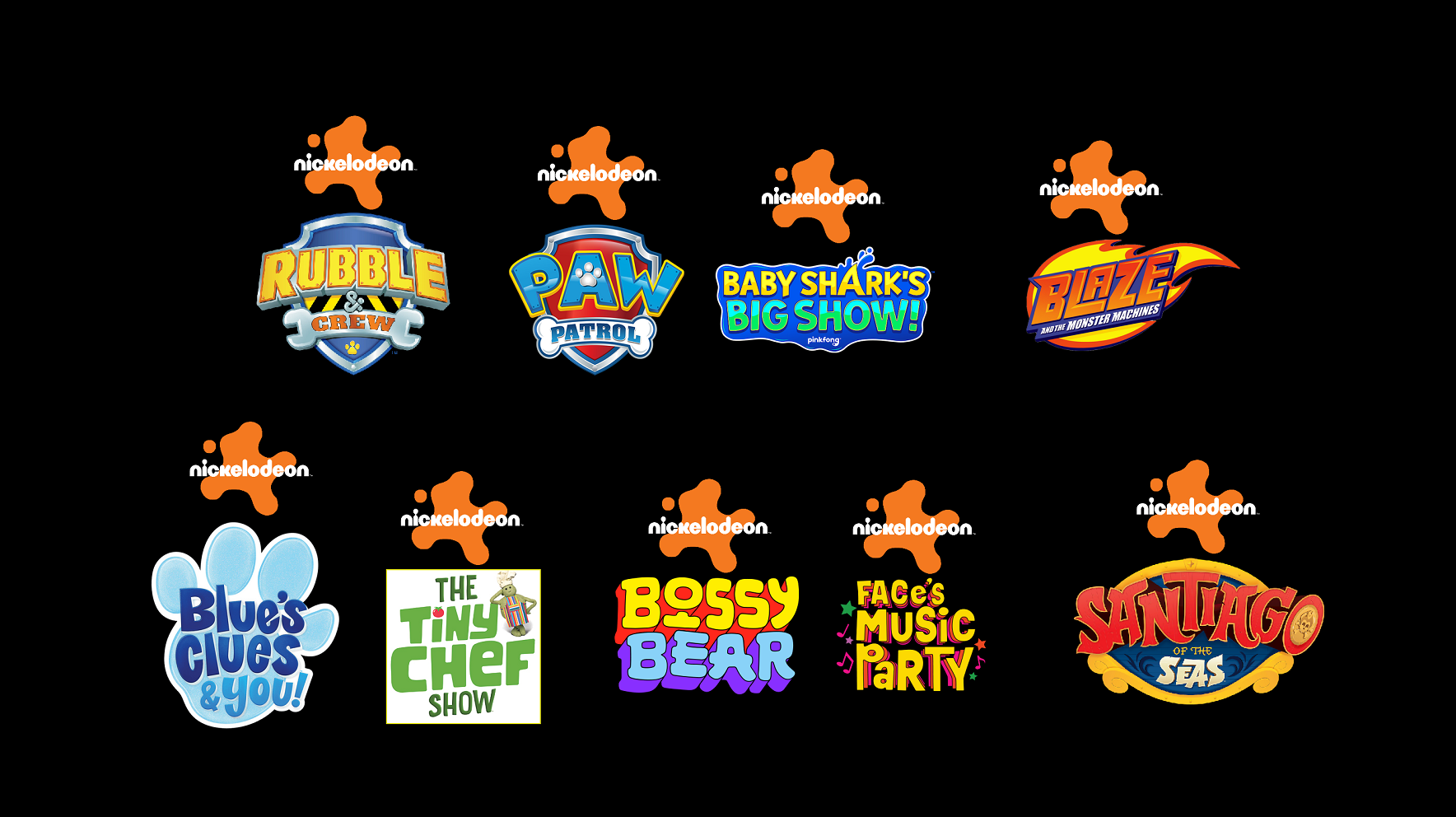 Nick jr shows with the 2023 logo fandom