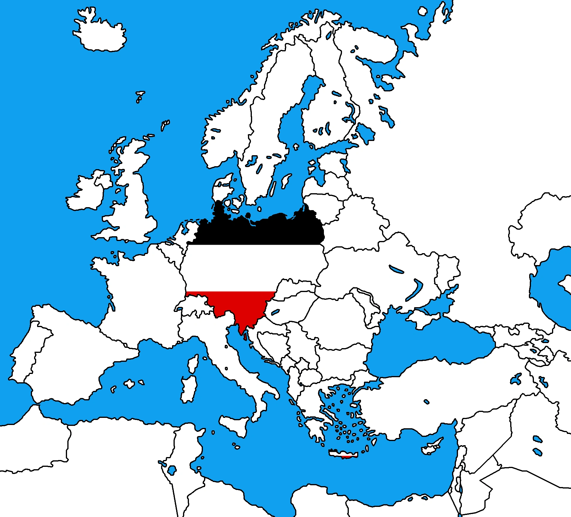 Alternate map of GroßDeutsches Reich. | Fandom