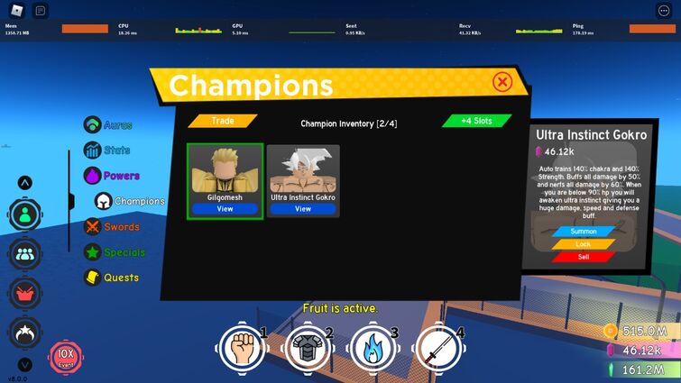 User blog:CallMeShinez/Champ List, Anime Fighting Simulator Wiki