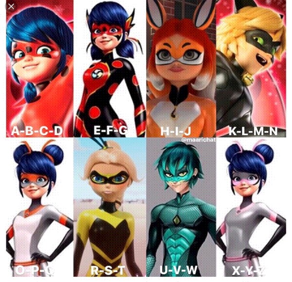 Miraculous Characters & Superheroes