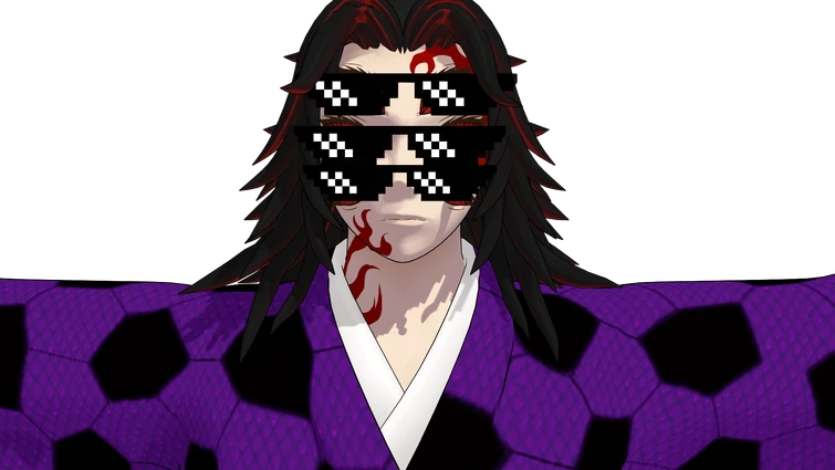 have this weird kokushibo render I made because it's been 2 years since