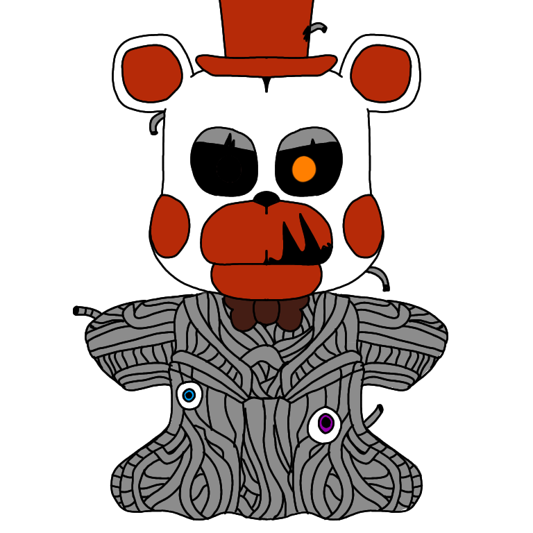 Molten freddy plush pixel art