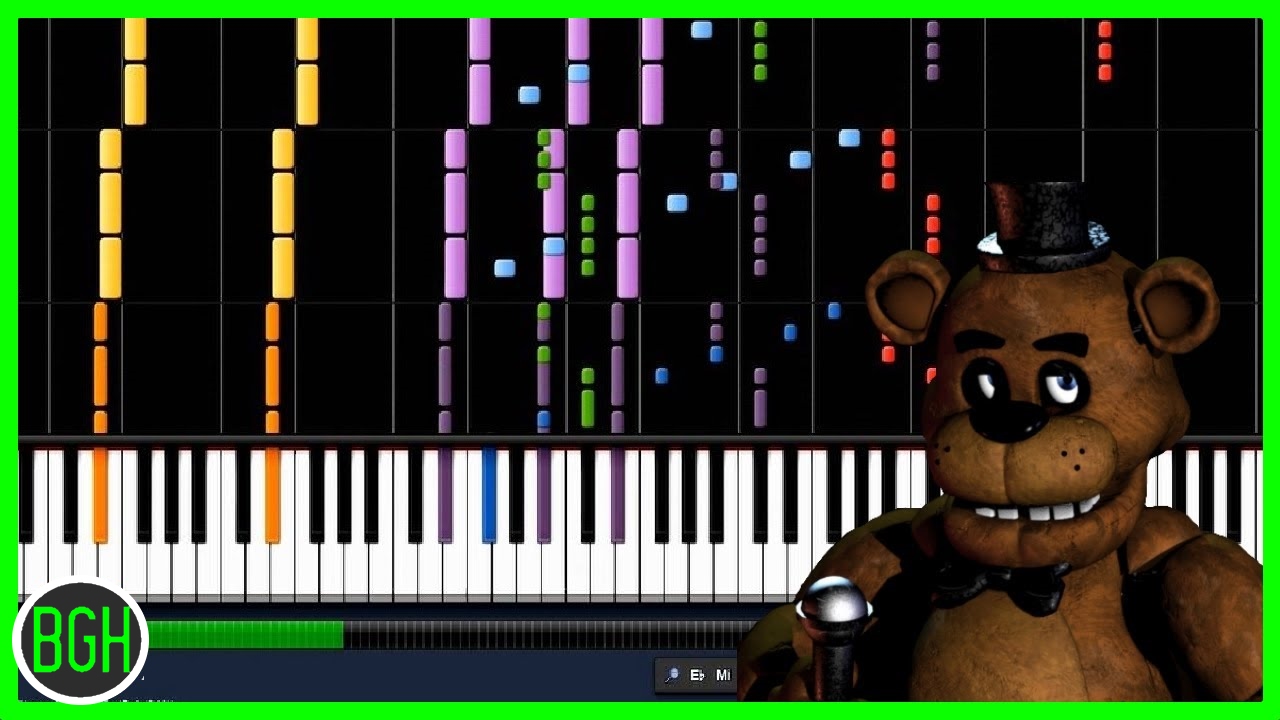 Музыкальный Фредди. Мелодия Фредди. Фредди импосибл. Five Nights at Freddy's 1 Song - the Living Tombstone Ноты.