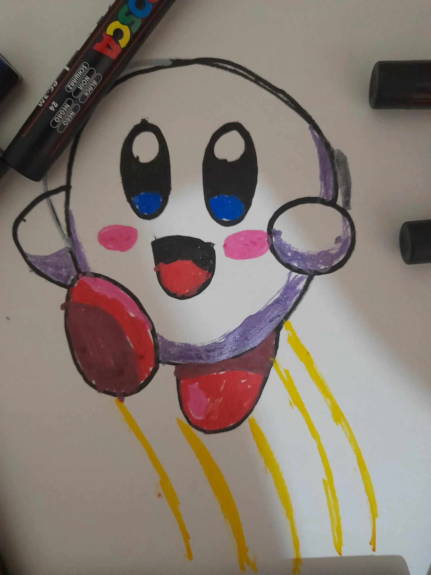My Posca pen drawing of Kirby Fandom
