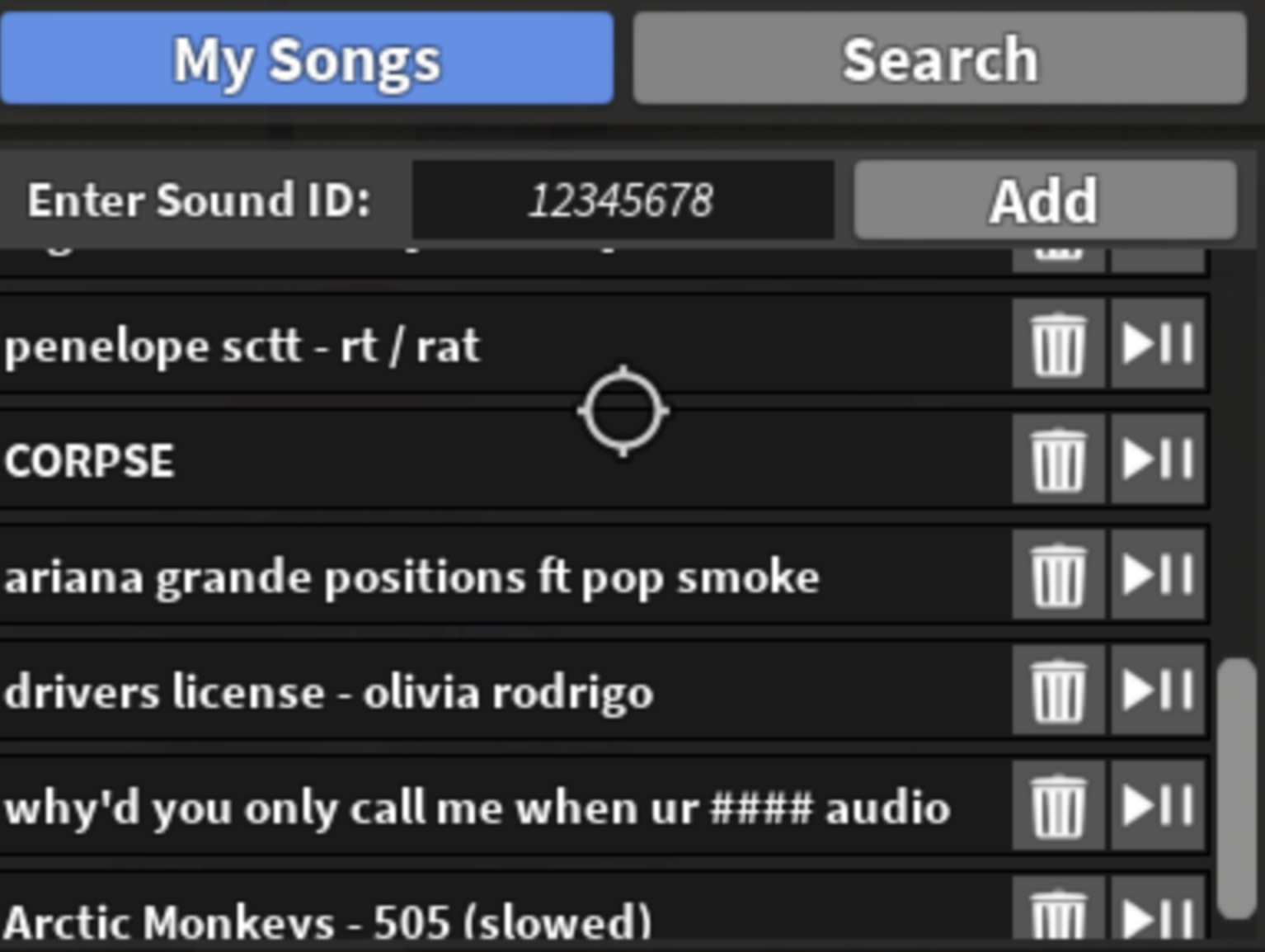 Mm2 Saved Radio Songs Scroll Bar Broken Fandom - roblox mm2 song ids