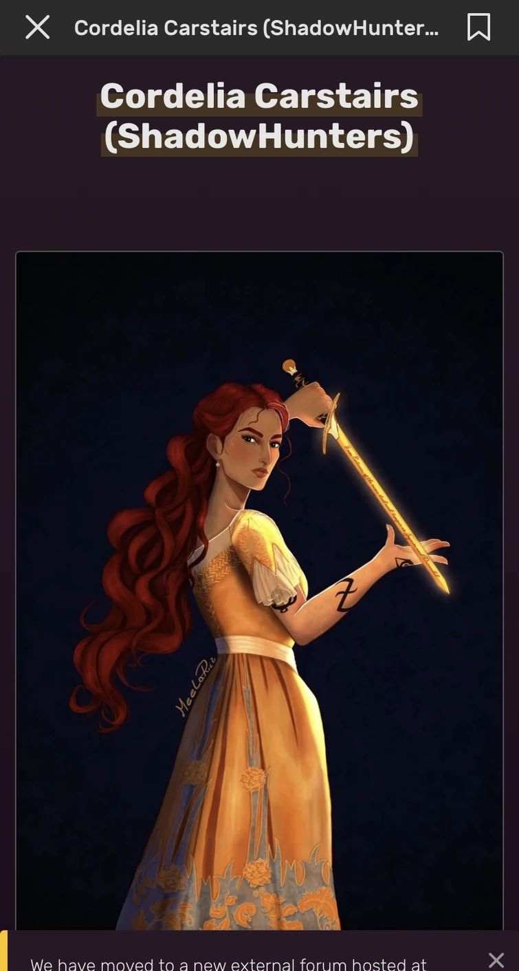 Cordelia Carstairs is officially on Battles Wiki! Fandom