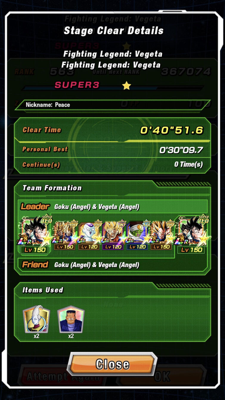 55% LR TEQ Gogeta, level 10 links, linked with LR STR Vegito, with a +30%  support on rotation : r/DBZDokkanBattle