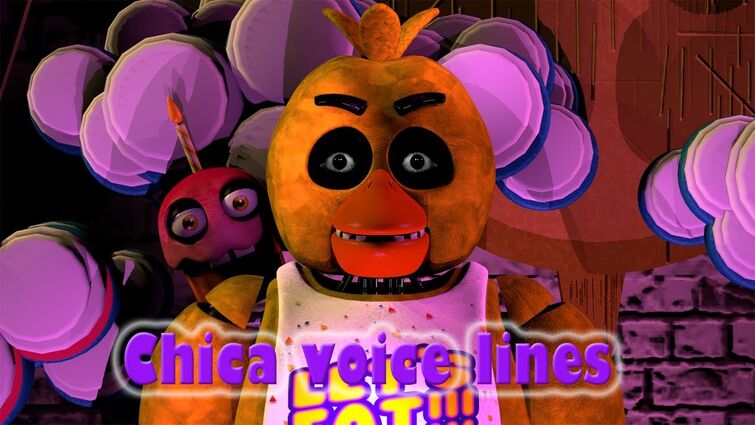 Toy Chica AR Voice Lines Animated #1  Line animation, The voice, Cute  drawings