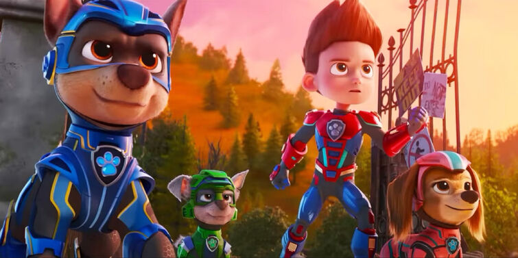 Meet The Powered Up Pups In New Paw Patrol The Mighty Movie Trailer