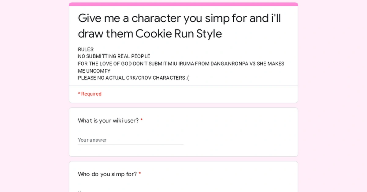 Drawing Non Cookie Run Characters You Guys Have A Crush On In Cr Style Fandom