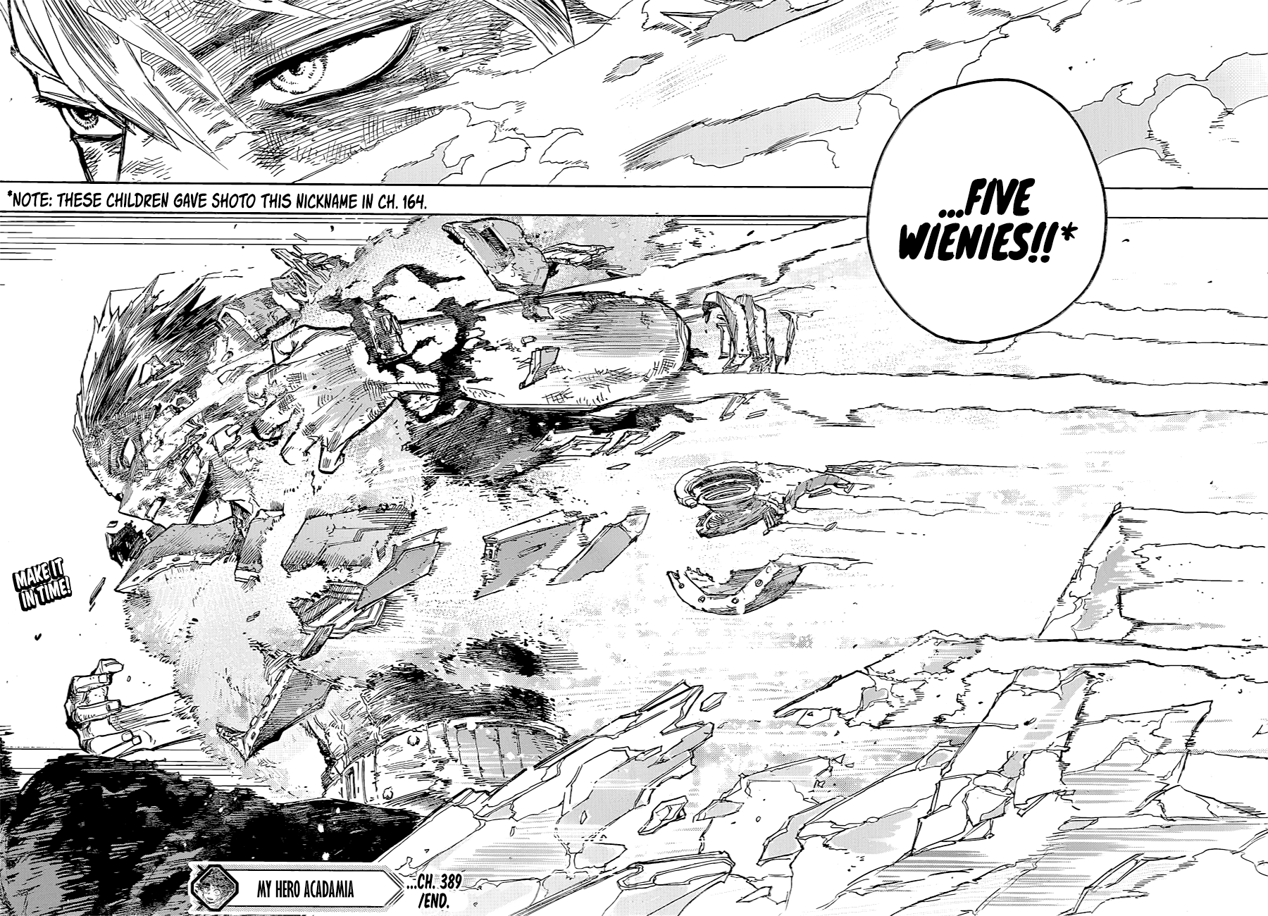 Boku no hero academia chapter 389