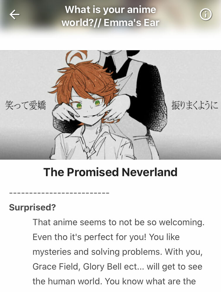 Quiz de The Promised Neverland