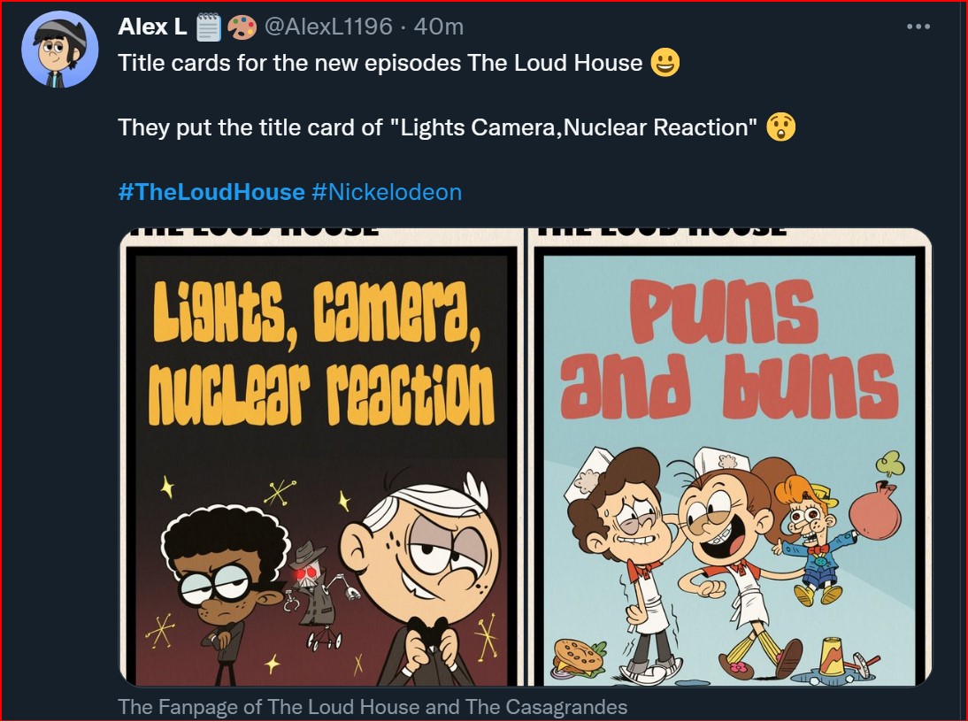 The loud house crew has finally publicly released the new card titles ...