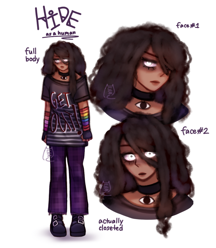 So I drew Hide as a human