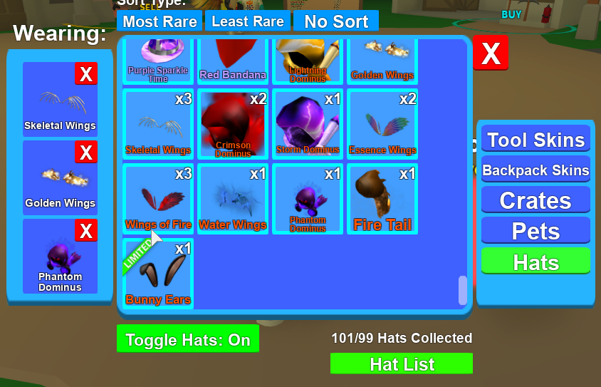 List Of All The Roblox Dominus