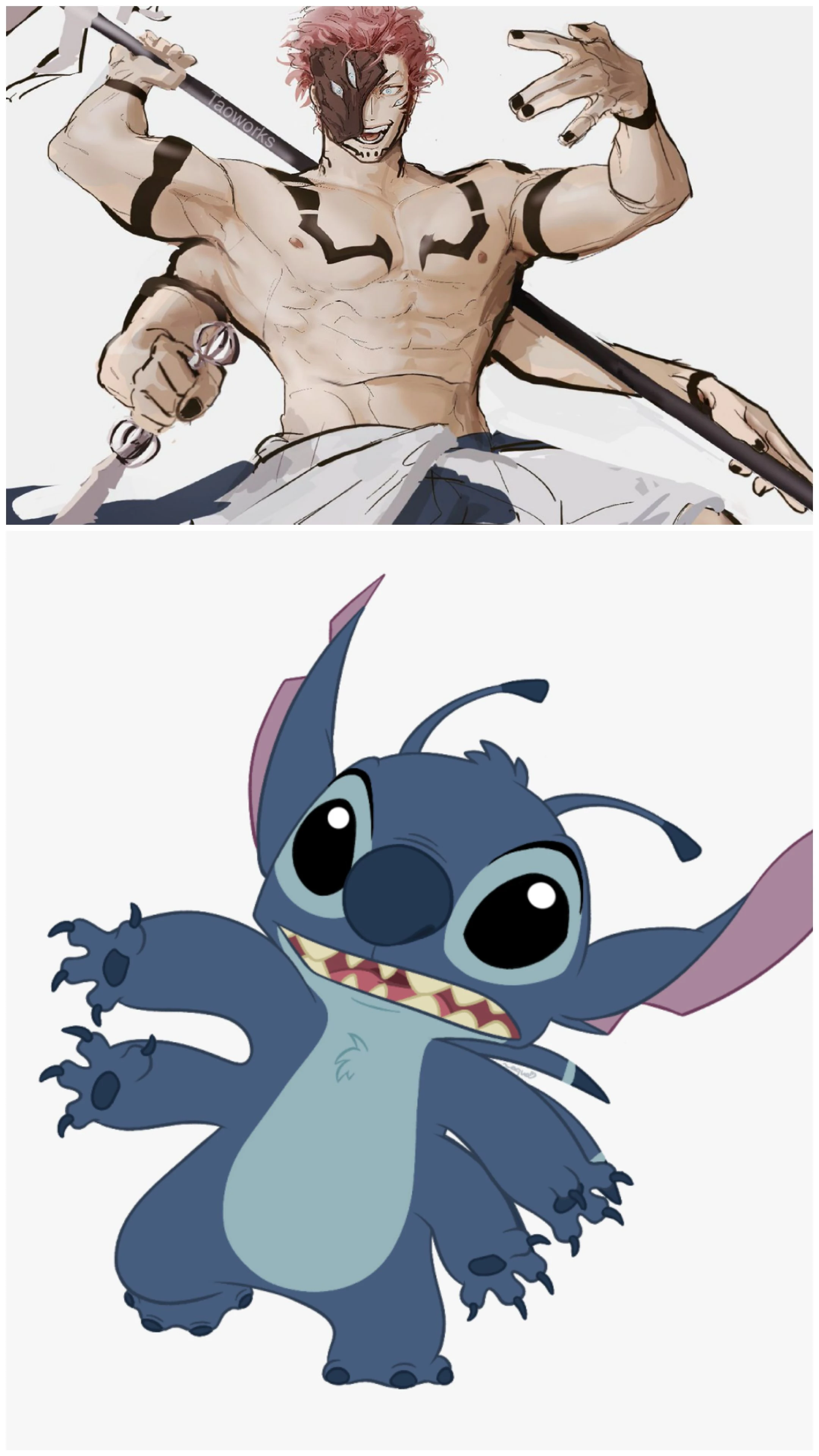 Looks like they both have 4 arms. Fandom