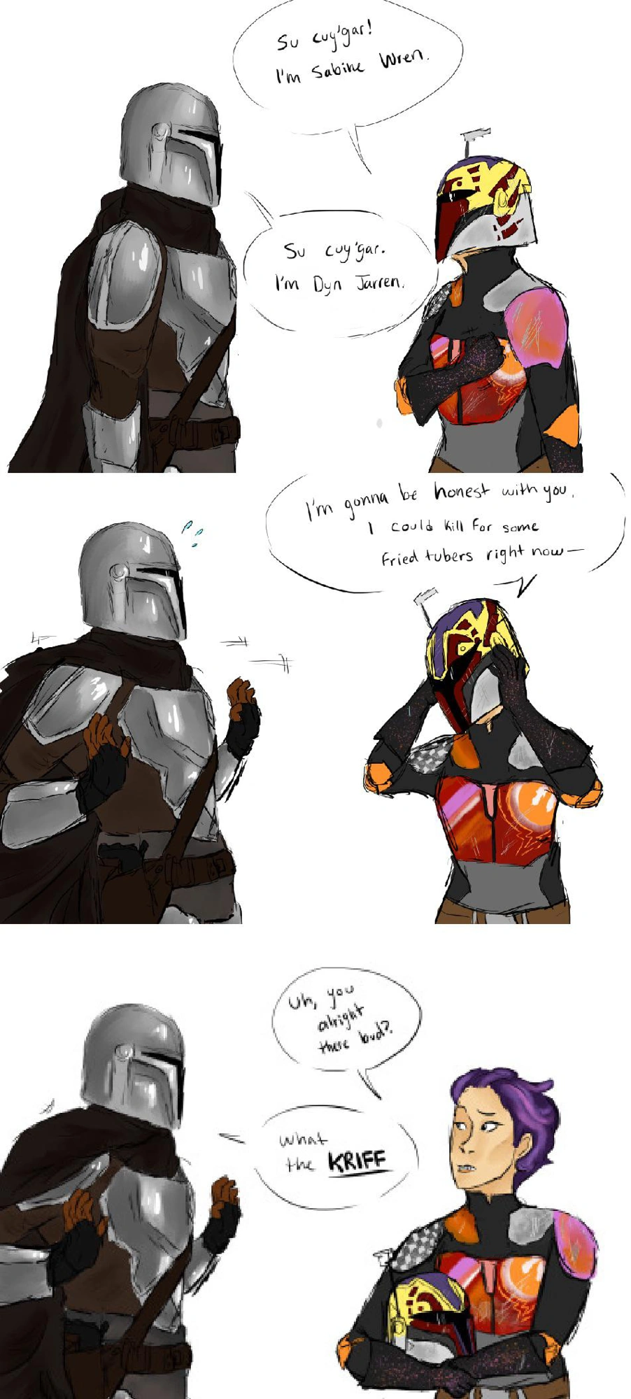 If Sabine Wren met Din Djarin... Fandom