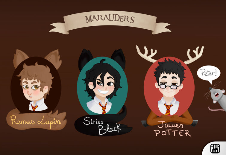 james potter and sirius black fan art