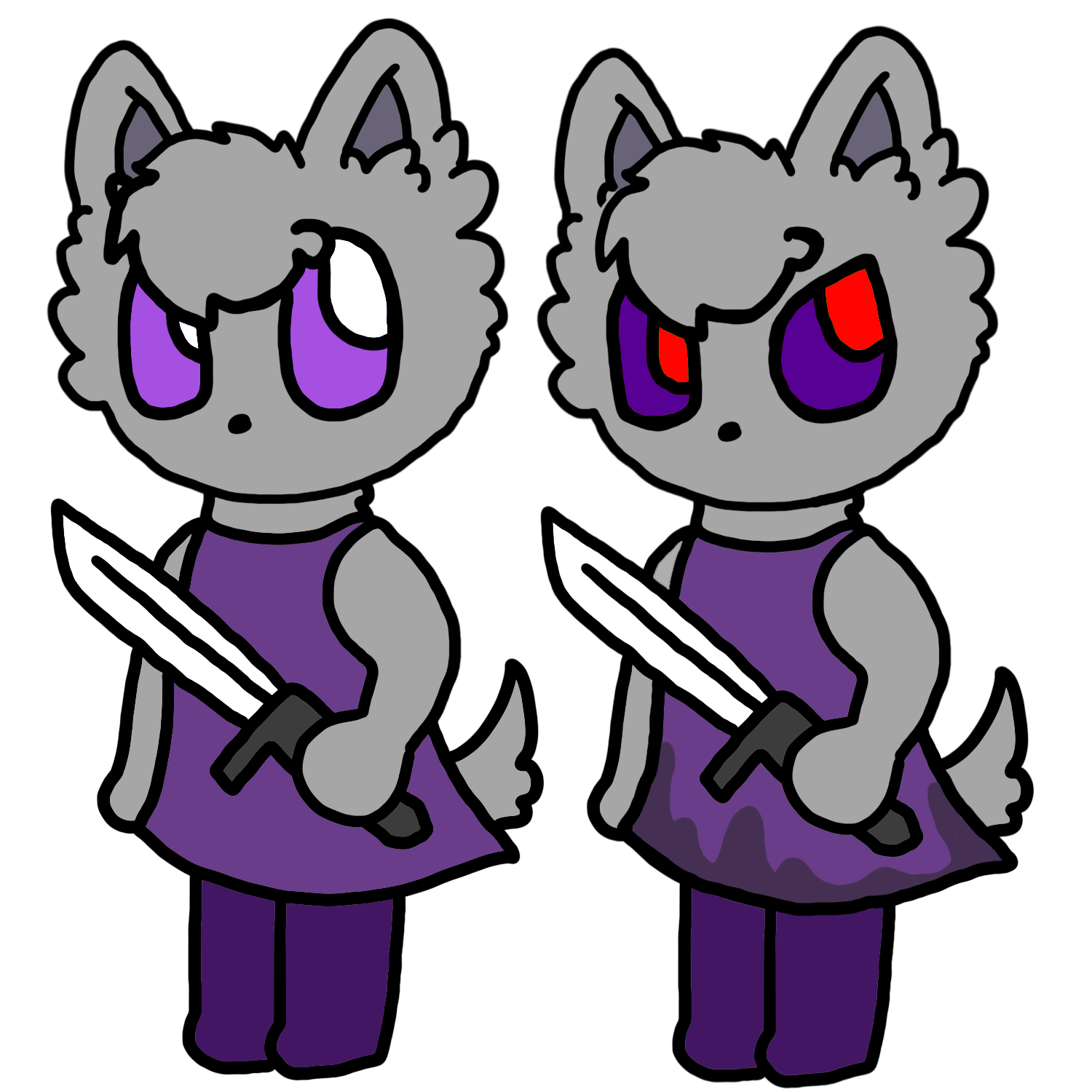 Wendy Wolf Wolfy Skin Fanmade Fandom - purple guy skin roblox