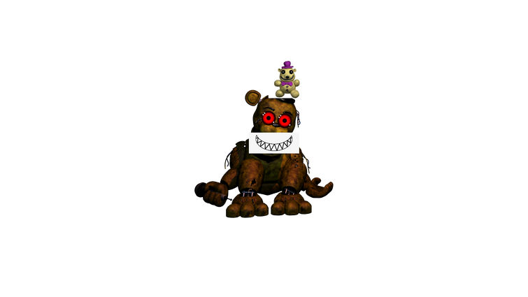 Nightmare jumpscare render, with blue and red lighting :  r/fivenightsatfreddys