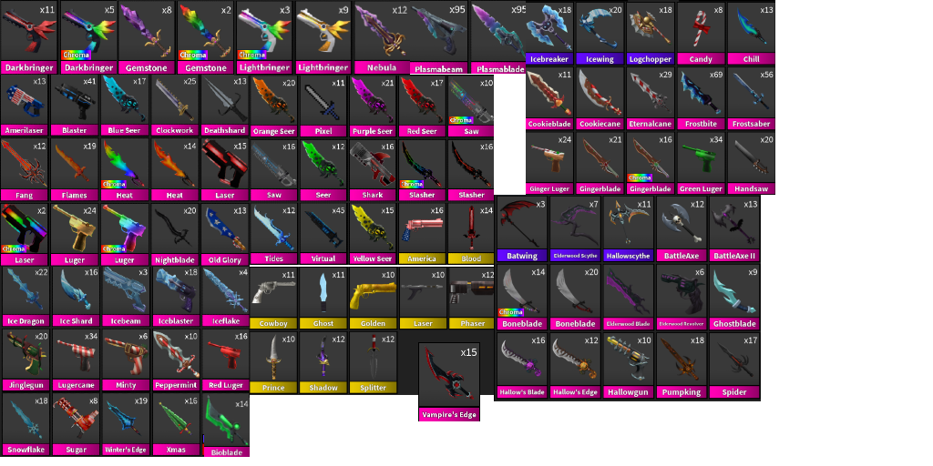 MM2V) I'm looking to trade battleaxe for snowflake and/or