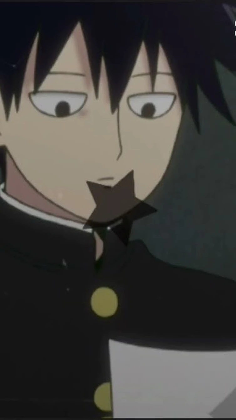 Guys I have no homework the weekend is MINE #mp100 #ritshou they are my favorite characters and ship