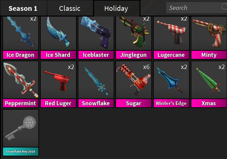 Manily tarading corrupt, ice sets, batwing and candy sets, commet if u have  an offer (no lowballs for corrupt) : r/MurderMystery2