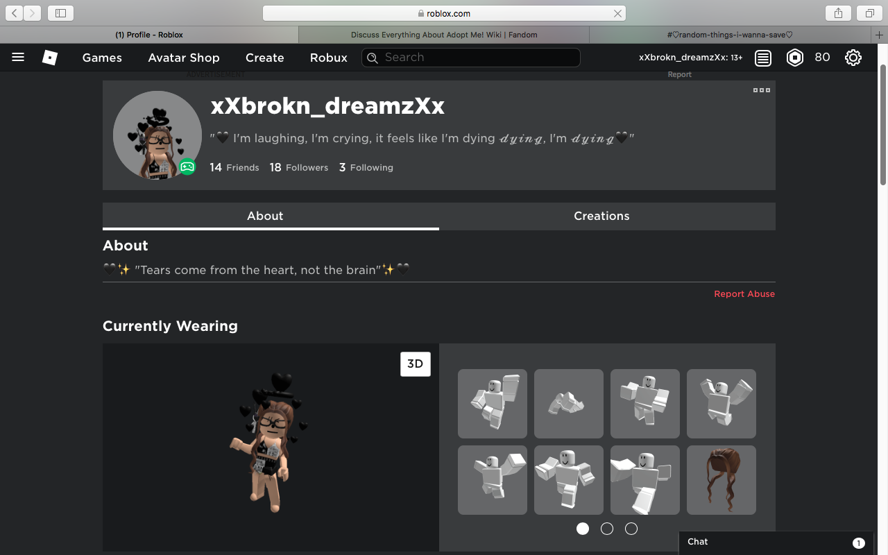 I Wanna See You Guys Profile Themes Fandom - best roblox profile quotes
