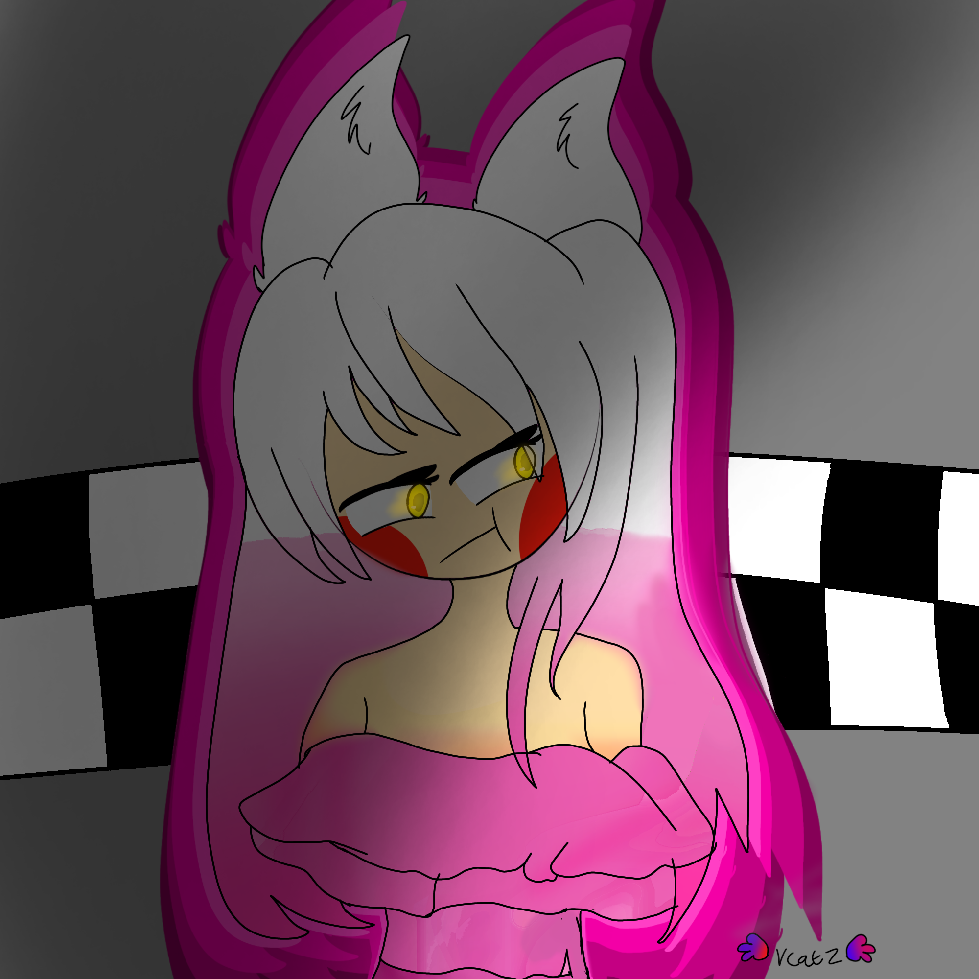 Anime human mangle/toy foxy