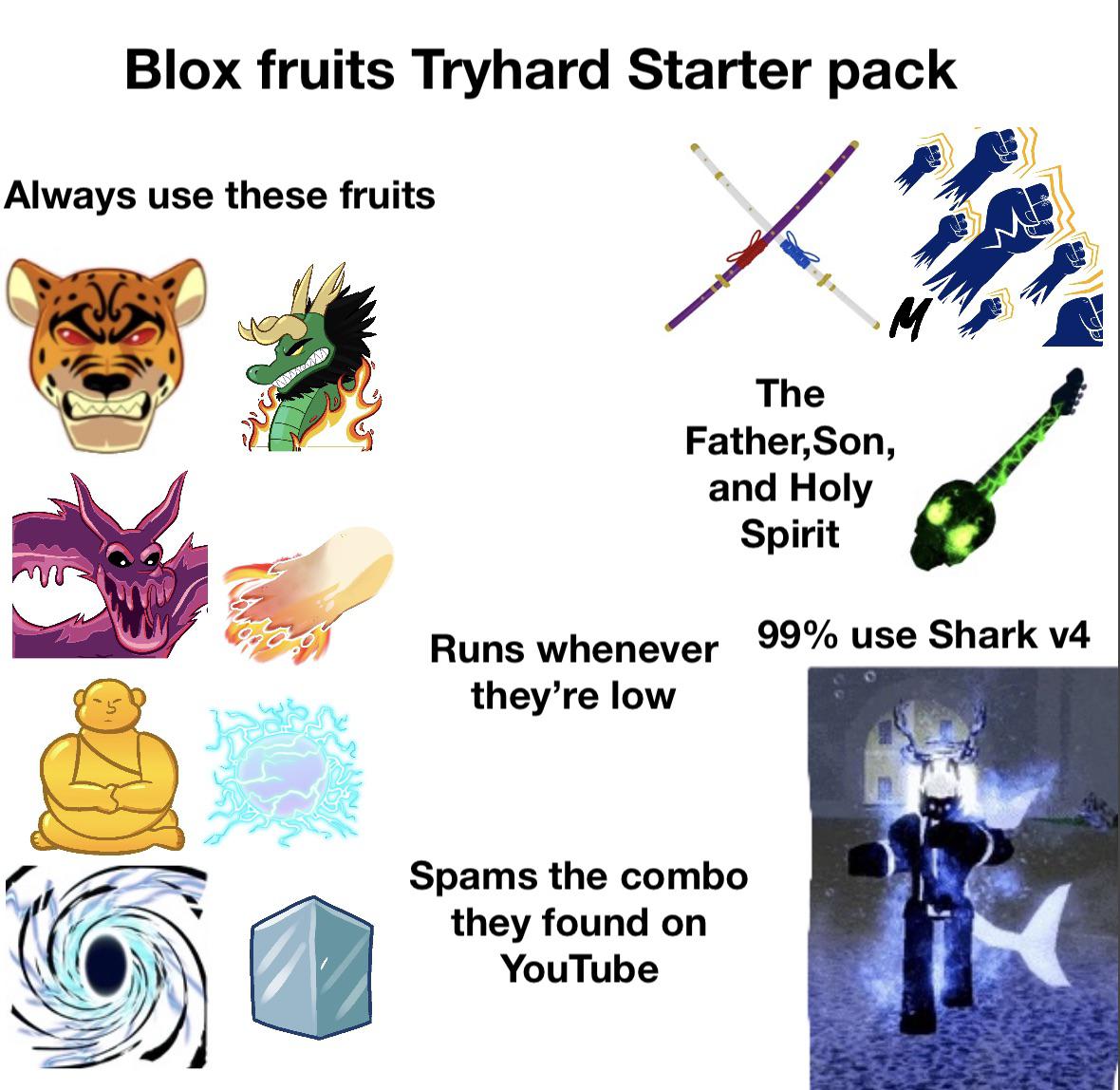 Account Blox Fruit RACE V4:SHARK FS:ALL (EXCEPT THE NEW ONE) SWORD